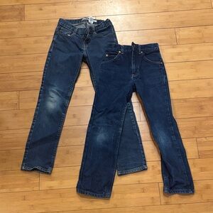 OshKosh B'gosh and Lee 8 skinny slim boys Blue Jeans